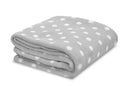 Little Starter Plush Toddler Blanket, Grey Dot