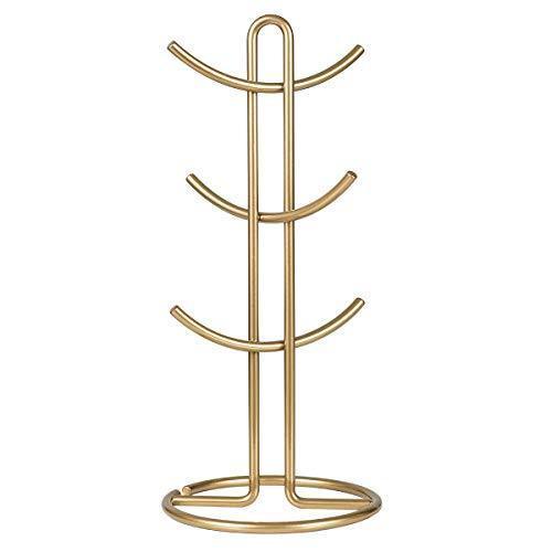 Paper Towel Holder Countertop, TY Storage Metal Standing Simply Tear Roll Holder, Fits Standard and Jumbo-Sized Rolls for Kitchen Countertop, Golden