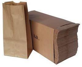 Paper Lunch Bags, Paper Grocery Bags, Durable Kraft Paper Bags, Pack Of 500 Bags (5lb, White) by CulinWare