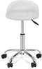 Adjustable Hydraulic Rolling Swivel Salon Stool Chair Tattoo Massage Facial Spa Stool Chair with Back Rest (PU Leather Cushion) (1PCS)