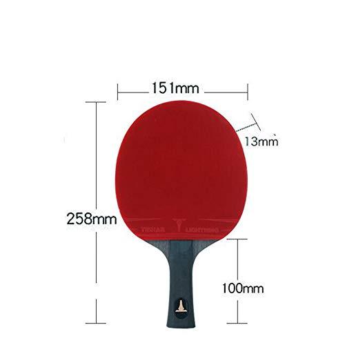 SSHHI 6 Star Table Tennis Bats,Ping Pong Paddle Professional,Comfortable Handle,Can Be Used for Indoor and Outdoor Game,Fashion/As Shown / 15.1×25.8CM