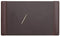 Dacasso Chocolate Brown Leather 34 by 20-Inch Desk Pad with Side Rails