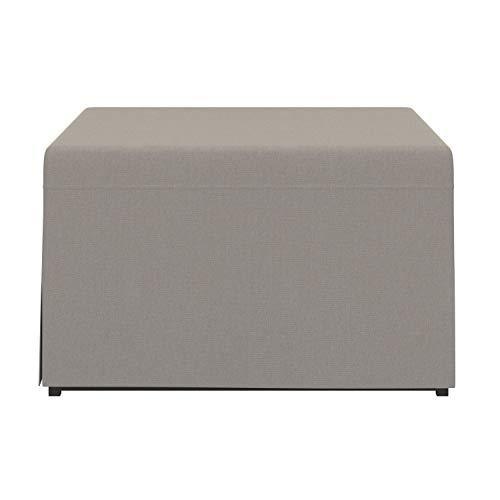 Handy Living Space Saving Folding Ottoman Sleeper Guest Bed, Gray/Brown, Twin