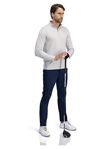 Golf Half Zip Pullover Men - Fleece Sweater Jacket - Mens Dry Fit Golf Shirts