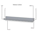 Wallniture Denver Wall Mounted Floating Shelves for Nursery Decor - Kid’s Room Bookshelf Display - Picture Ledge 17 Inch Set of 4 (White)