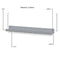 Wallniture Denver Wall Mounted Floating Shelves for Nursery Decor - Kid’s Room Bookshelf Display - Picture Ledge 17 Inch Set of 4 (White)