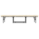 Handy Living Space Saving Folding Ottoman Sleeper Guest Bed, Gray/Brown, Twin