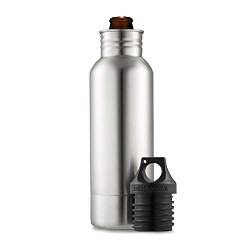 BottleKeeper - The Original Stainless Steel Beer Bottle Holder and Insulator to Keep Your Beer Colder