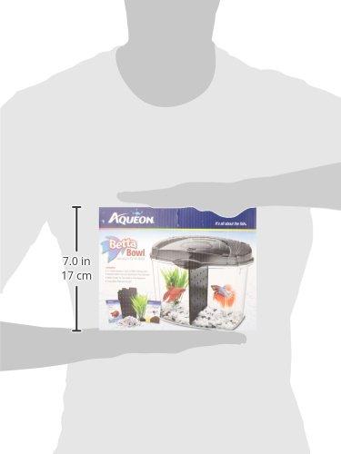 Aqueon Betta Bowl Aquarium Kit in Black