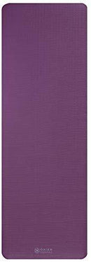 Gaiam Essentials Thick Yoga Mat Fitness & Exercise Mat with Easy-Cinch Yoga Mat Carrier Strap (72"L x 24"W x 2/5 Inch Thick)