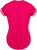 Hat and Beyond Womens Baseball Button Down Tee Short Sleeve Softball Jersey Active Shirts Made in USA
