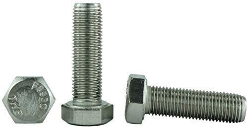 Stainless 3/8-24 x 3" Hex Head Bolts (3/4" to 5" Length in Listing), 304 Stainless Steel, SAE Fine Thread, 25 Pieces (3/8-24 x 3")