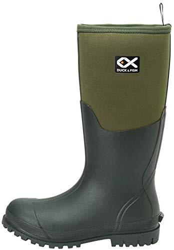 Duck and Fish 16 inches Fishing Hunting Neoprene High Rubber Overlay Molded Outsole Knee Boot