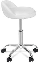 Adjustable Hydraulic Rolling Swivel Salon Stool Chair Tattoo Massage Facial Spa Stool Chair with Back Rest (PU Leather Cushion) (1PCS)