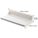 Window Sill Shelf-Window Organizer Rack Hanger Two Powerful Adhesive Stickers Hassle-Free Installation-Hold Up to 15lbs-12.4"x5.7"x2.3"-Good for Plants/Flowers/Herb Pots/Seed Starter-White