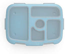 Bentgo Kids Brights Tray (Aqua) with Transparent Cover - Reusable, BPA-Free, 5-Compartment Meal Prep Container with Built-In Portion Control for Healthy At-Home Meals and On-the-Go Lunches