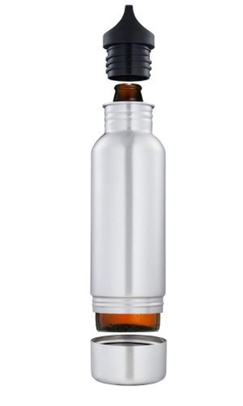 BottleKeeper - The Original Stainless Steel Beer Bottle Holder and Insulator to Keep Your Beer Colder