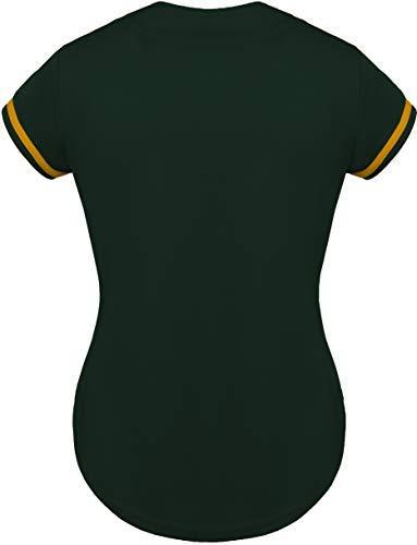 Hat and Beyond Womens Baseball Button Down Tee Short Sleeve Softball Jersey Active Shirts Made in USA