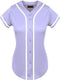 Hat and Beyond Womens Baseball Button Down Tee Short Sleeve Softball Jersey Active Shirts Made in USA
