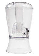 CreativeWare Beverage Dispenser With Ice Cylinder And Fruit Infuser, Clear