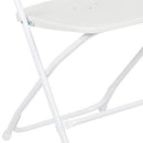 Flash Furniture 10 Pk. HERCULES Series 650 lb. Capacity Premium White Plastic Folding Chair