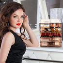 Sorbus Cosmetics Makeup and Jewelry Big Storage Display-Stylish Vanity, Bathroom Case, 4 Large, 2 Small Drawers, Clear