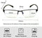 Cyxus Blue Light Blocking Computer Glasses [Better Sleep] Anti Digital Eye Strain Headache Video Eyewear (Blue Browline Frame)