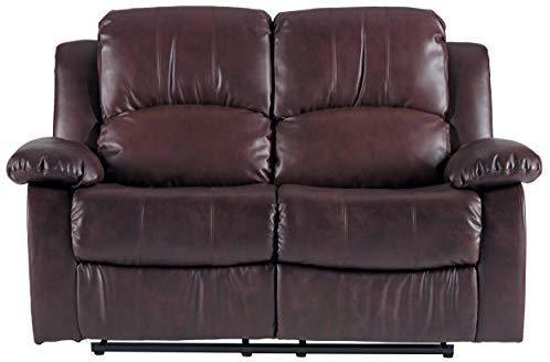 Homelegance Resonance 83" Bonded Leather Double Reclining Sofa, Brown