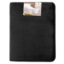 Clara Clark 2-Pack Bath Mat Set – Large and Small Bathroom Rug Set, Absorbent Memory Foam Bath Rugs, Non-Slip, Thick, Cozy Velvet Microfiber Bathrug, Plush Shower, Toilet Floor Bathmats Carpet, Black