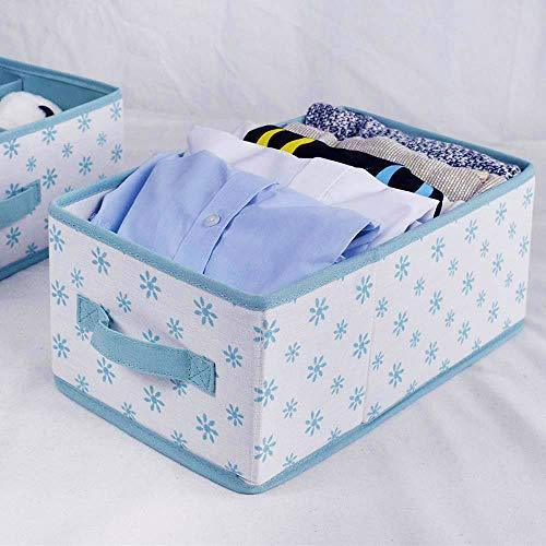 Homyfort Foldable Cloth Storage Box Closet Dresser Drawer Organizer Cube Basket Bins Containers Divider with Drawers for Underwear, Bras, Socks, Ties, Scarves, Set of 6, Grey