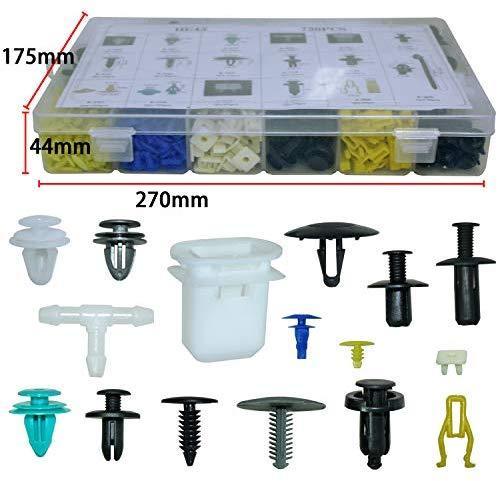 Auto Body Retainer Clips Plastic Fasteners Push Rivets Clips Set Tailgate Handle Rod Clip 19 MOST Popular Sizes Door Trim Panel Clips 460 PCS With 1 Plastic Fastener Remover For GM Ford Chevy Toyota