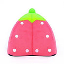 Spring Fever Small Big Animal Strawberry Guinea Pigs Rabbit Dog Cat Puppy Pet Fleece House Indoor Water Resistant Beds