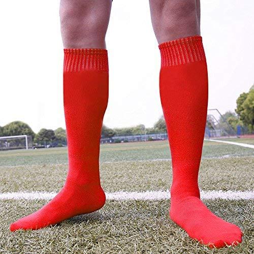 Soccer Socks, RTZAT Unisex Solid Knee High Tube Team Sports Football Socks, 2,6,12 Pairs