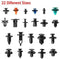 Auto Body Retainer Clips Plastic Fasteners Push Rivets Clips Set Tailgate Handle Rod Clip 19 MOST Popular Sizes Door Trim Panel Clips 460 PCS With 1 Plastic Fastener Remover For GM Ford Chevy Toyota