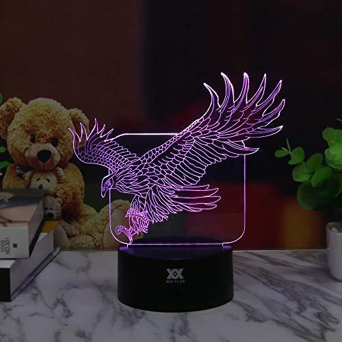3D Illusion Animal Giraffe Remote Control LED Desk Table Night Light Lamp 7 Color Touch Lamp Kiddie Kids Children Family Holiday Gift Home Office Childrenroom Theme Decoration by HUI YUAN