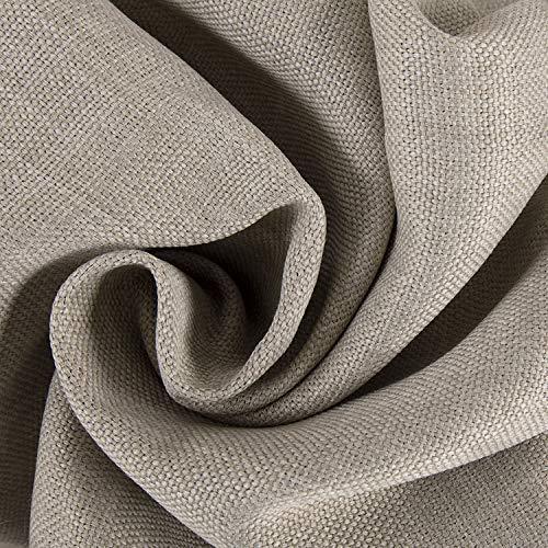 HPD Half Price Drapes BOCH-LN1857-84-DW Faux Linen Extra Wide Blackout Room Darkening Curtain, 100 X 84, Oatmeal