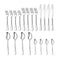 Flatware Set, 20-piece Silverware Cutlery Set with Serving Pieces, Heavy-duty Stainless Steel Utensils, Include Knife/Fork/Spoon, Mirror Finish, Dishwasher Safe, Service for 4 (Silver)