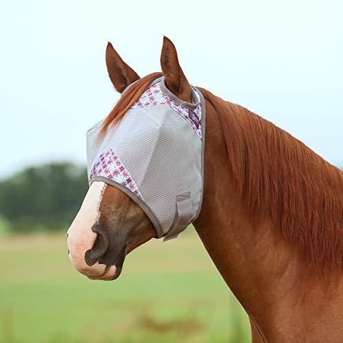 Cashel Crusader Standard Fly Mask No Ears or Nose,Gray,Horse