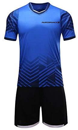 PAIRFORMANCE Boys' Soccer Jerseys Sports Team Training Uniform Age 4-12 Boys-Girls Youth Shirts and Shorts Set Indoor Soccer