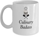 Porcelain Cup Funny Chef Culinary Badass Cook One Day I'm Gonna Make The Onions Cry Pampered Chuzy Chef X Chef Chefs Master Italian Chefs Durable Coffee Mug Ceramic Mug 330Ml Porce