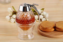 Glass Honey Dispenser Container by Hunnibi - Honey Server Drip Free With Stopper For Easy Honey Jar Refill