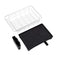 Dish Drying Rack, Stainless Steel Dish Drainer and Tray with Black Rustproof Drainboard Set for Small Kitchen Counter Utensil Holder Beside the Sink by ALLCR