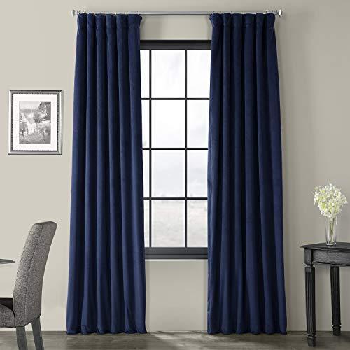 Half Price Drapes VPCH-192018-120 Signature Blackout Velvet Curtain, Burgundy, 50 X 120