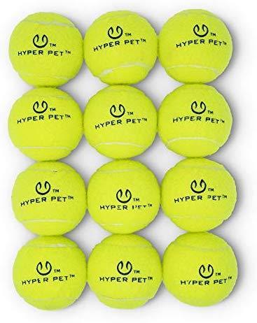 Hyper Pet Tennis Balls for Dogs, Pet Safe Dog Toys for Exercise and Training, Pack of 4, Green