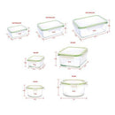 Kinetic Glass Food Storage Containers with Lids - 18 Piece - GlassWorks Meal Prep Containers, Airtight and Leakproof with Portion Control Containers,BPA Free & FDA Approved(9 Containers & 9 Lids)