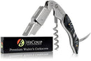 Professional Waiter’s Corkscrew by HiCoup – Bai Ying Wood Handle All-in-one Corkscrew, Bottle Opener and Foil Cutter, The Favored Choice of Sommeliers, Waiters and Bartenders Around The World