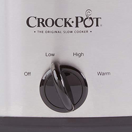 Crockpot SCR300-SS 3-Quart Manual Slow Cooker, Silver