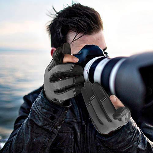 Palmyth Neoprene Fishing Gloves for Men and Women 2 Cut Fingers Flexible Great for Photography Fly Fishing Ice Fishing Running Touchscreen Texting Hiking Jogging Cycling Walking