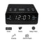 Alarm Clock Radio, LED Digital FM/AM Radio Alarm Clocks for Bedrooms Battery Backup (Black)