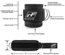 RitFit Fitness Padded Ankle Strap for Cable Machines - Reinforces Double D-Ring, Adjustable Comfort fit Neoprene, Ideal for Glute & Leg Workouts